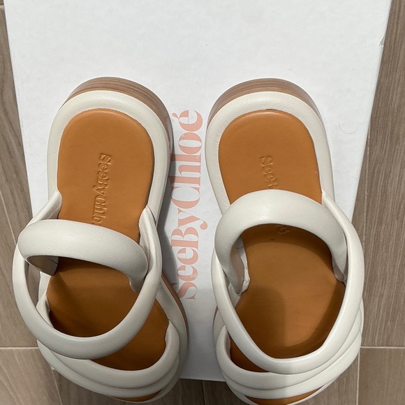 See By Chloe White and Tan Sandals - Picture 16 of 16